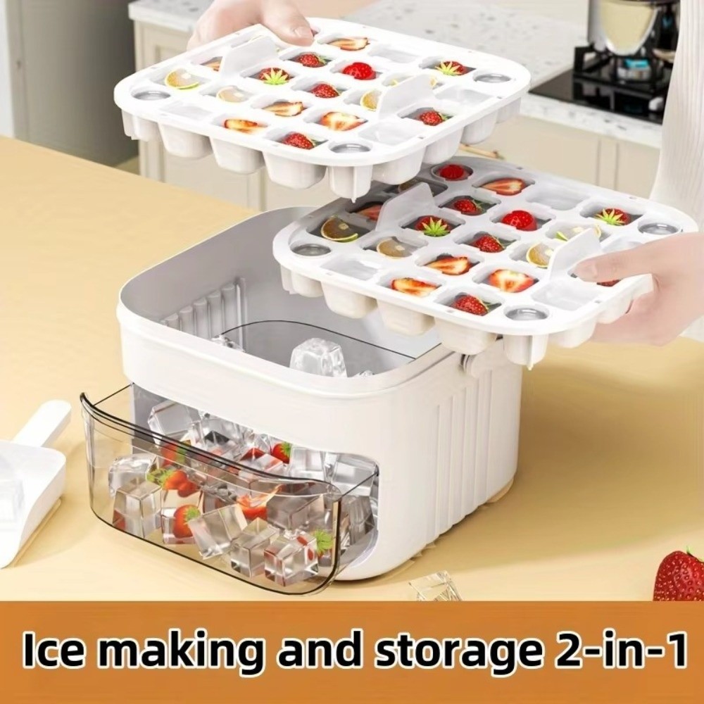 50큐브 제빙기, 간편하게 누르는 뚜껑, 대용량 가정용 - Food Storage Containers Xl 리뷰 및 가격