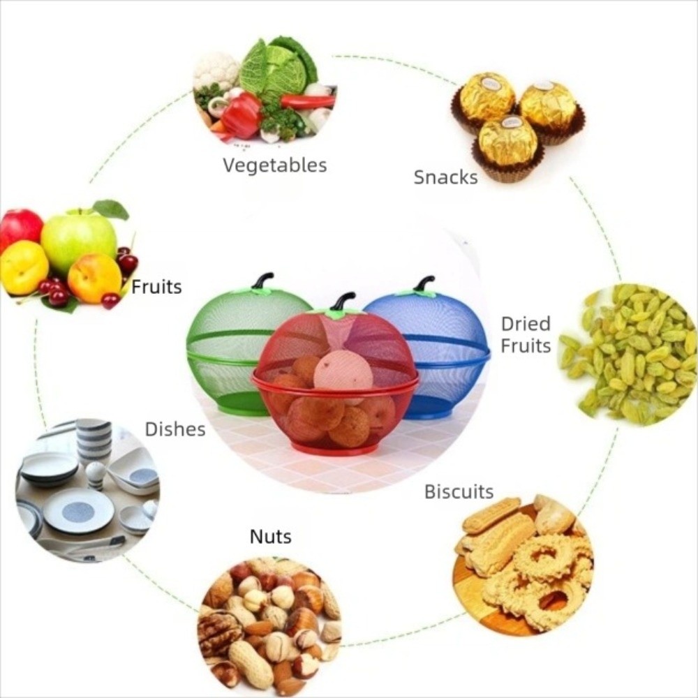 메쉬 커버가 있는 금속 과일 바구니, 습기 방지, 세척 - Food Storage Net 리뷰 및 가격