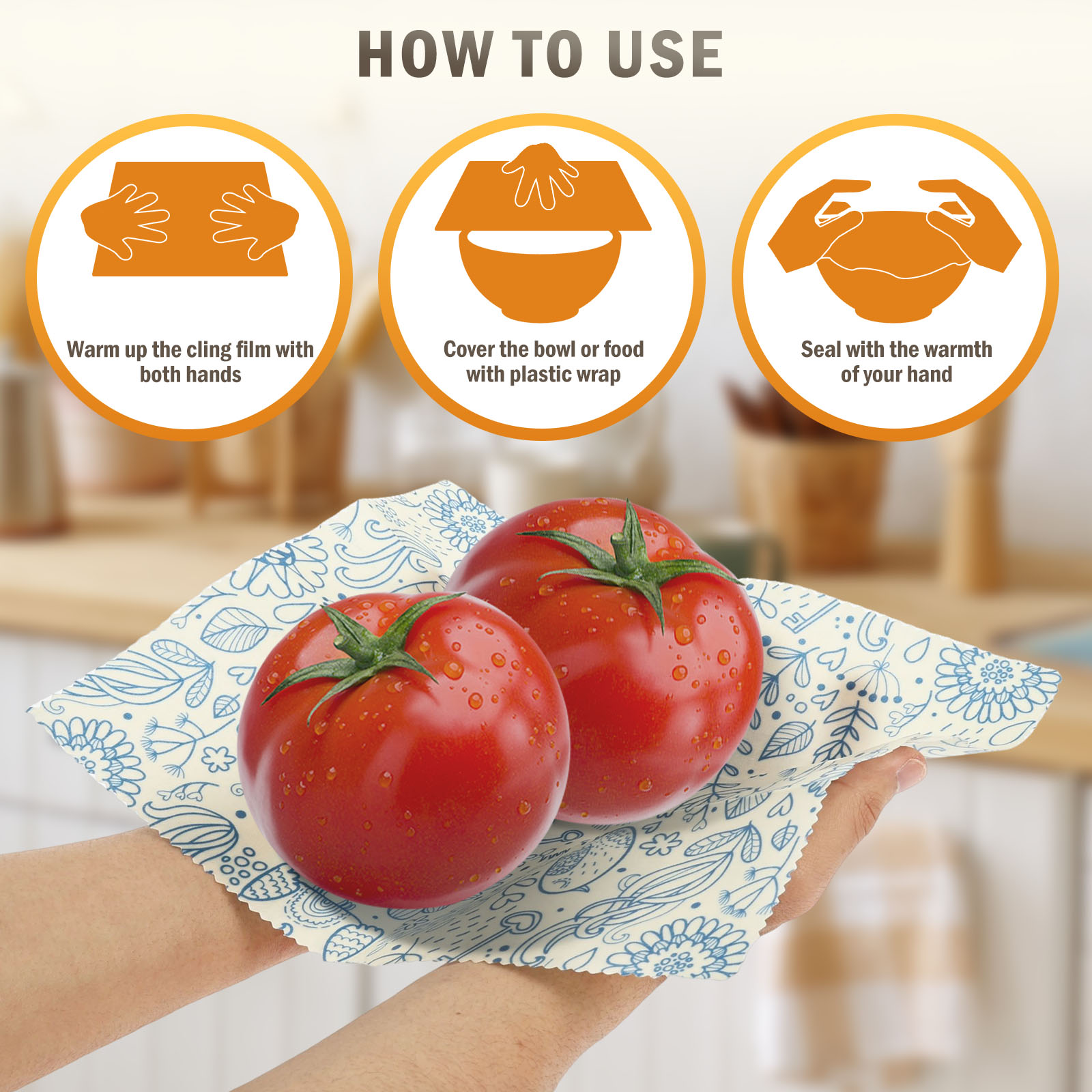 9 Pcs 유기농 밀랍 랩 재사용 가능한 식품 신선 유 - Beeswax Food Wrap 리뷰 및 가격