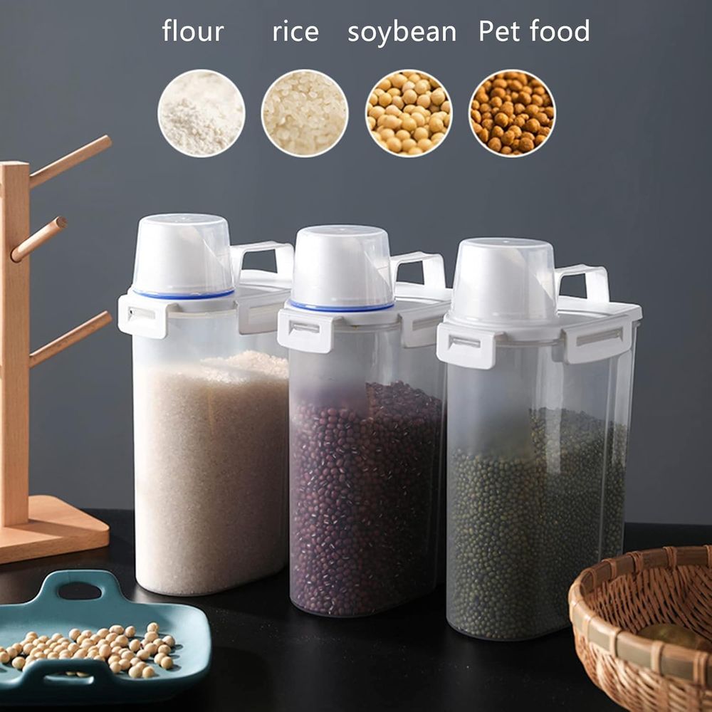 5.5파운드(약 2.5kg) 용량의 쌀 밀폐 건조식품  - Food Storage Dispenser 리뷰 및 가격