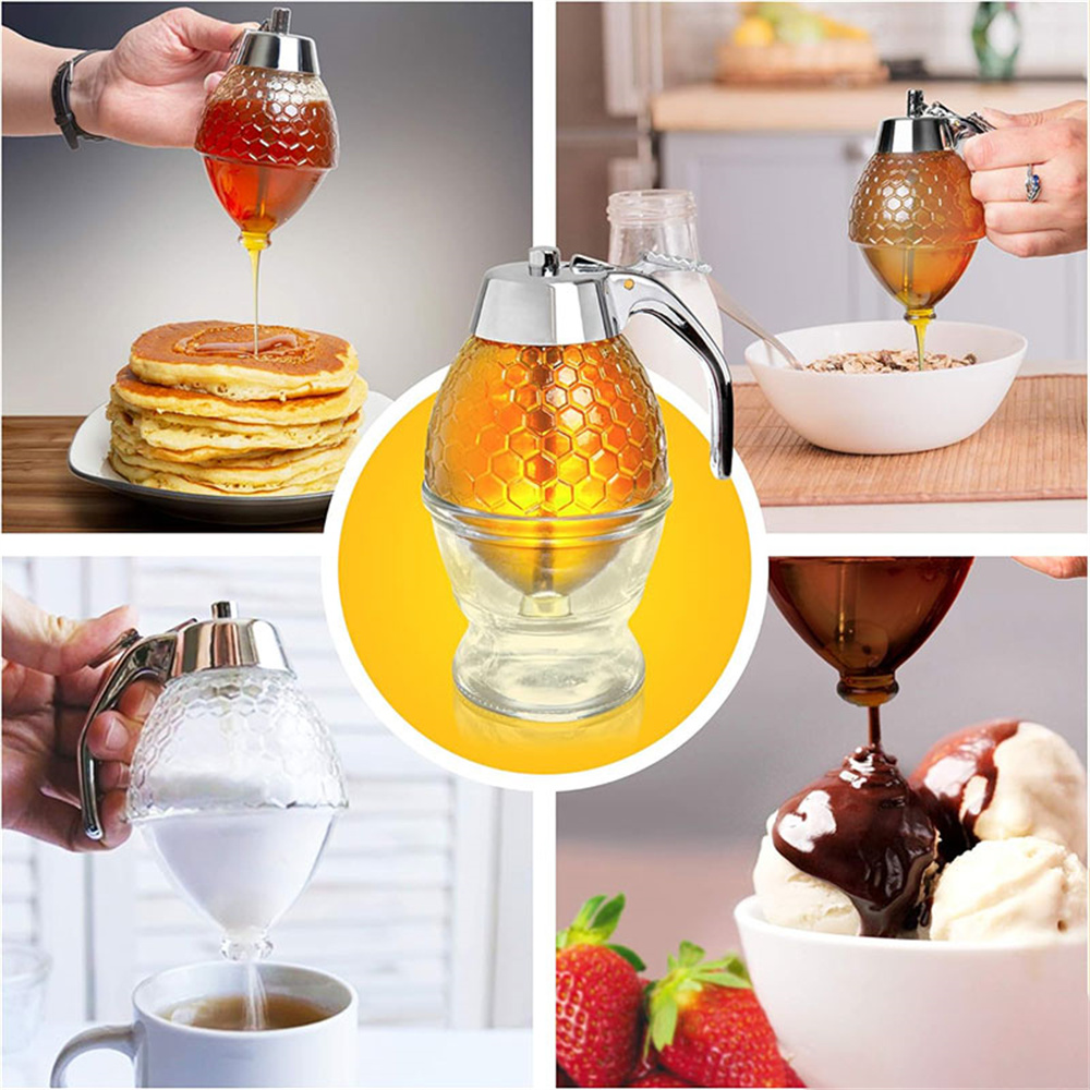1개 드립 없는 유리 꿀 디스펜서 스탠드 포함 주스 시 - Condiment Squeeze Bottle 리뷰 및 가격
