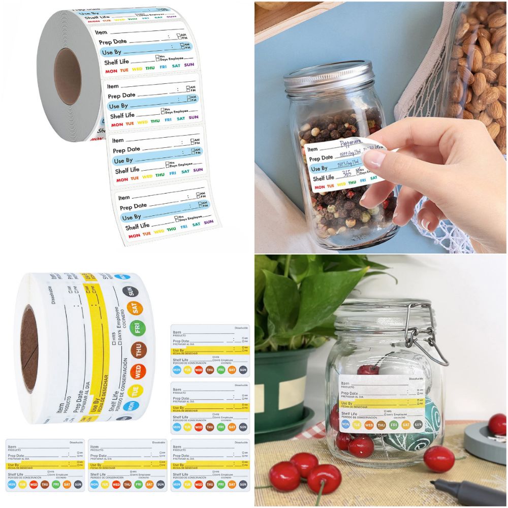 250/300PCS 식품 유통기한 라벨 다기능 자체 접 - Food Storage And Safety 리뷰 및 가격