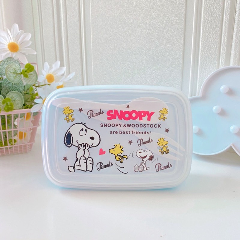 귀여운 스누피 도시락 세트 (수저 포크 포함) 만화 피 - Food Storage In Room 리뷰 및 가격