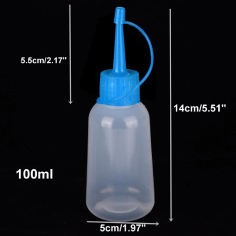 100ml 플라스틱 클리어 팁 애플리케이터 병 공예용  - Condiment Squeeze Bottle 리뷰 및 가격