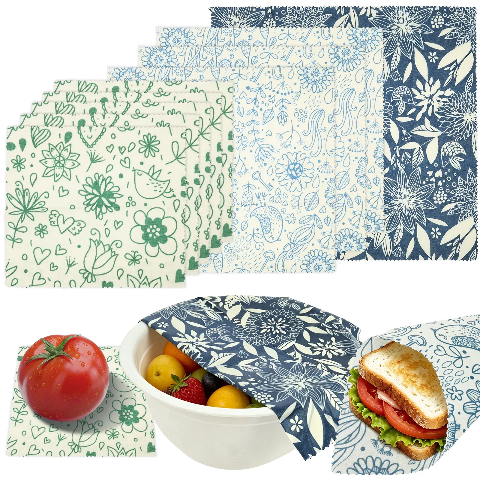 9개 유기농 밀랍 랩 재사용 가능 식품 신선도 유지 천 - Beeswax Food Wrap 리뷰 및 가격