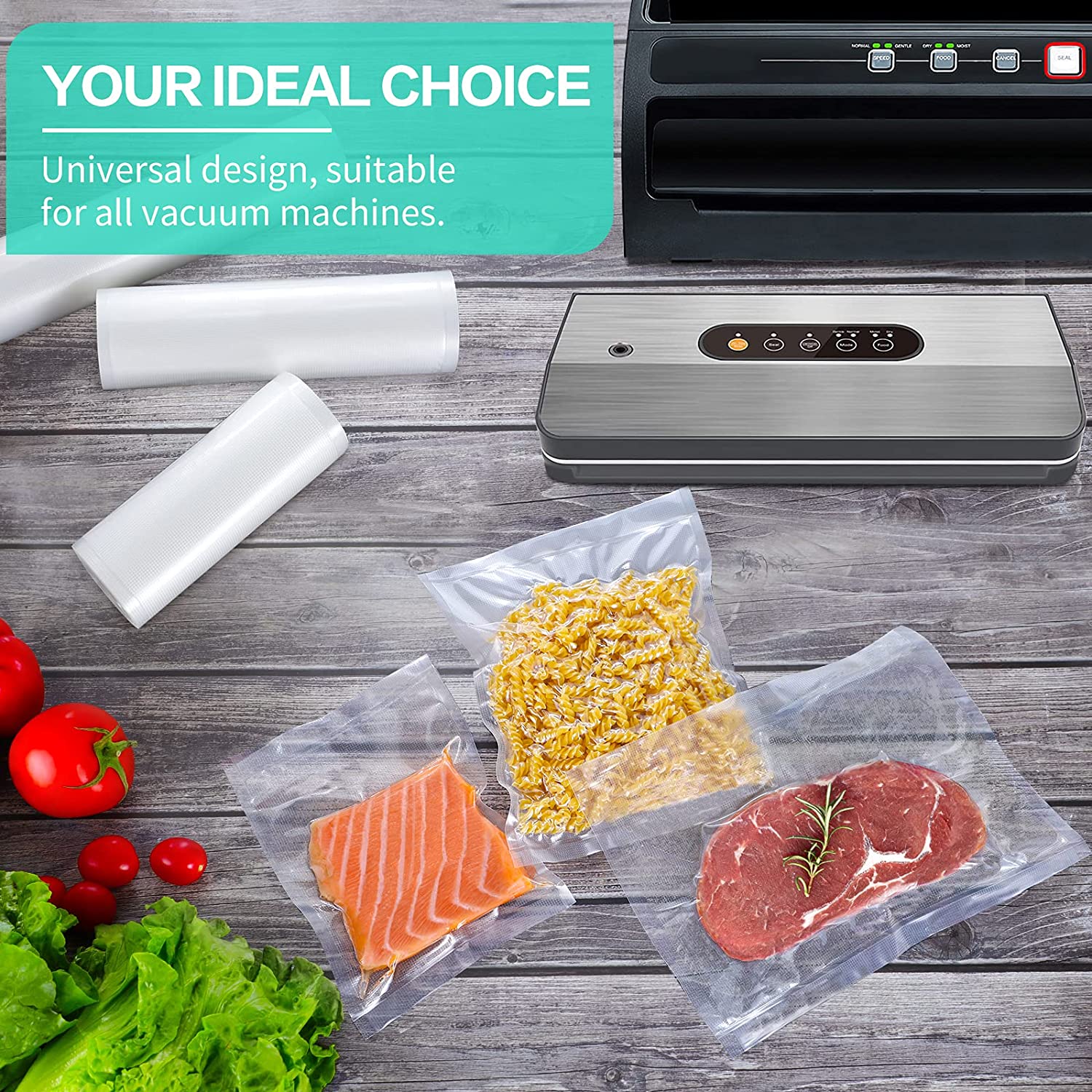 진공 식품 포장용 주방 가방 진공 밀봉 가방 수비드 보 - Food Storage Vacuum Bags 리뷰 및 가격