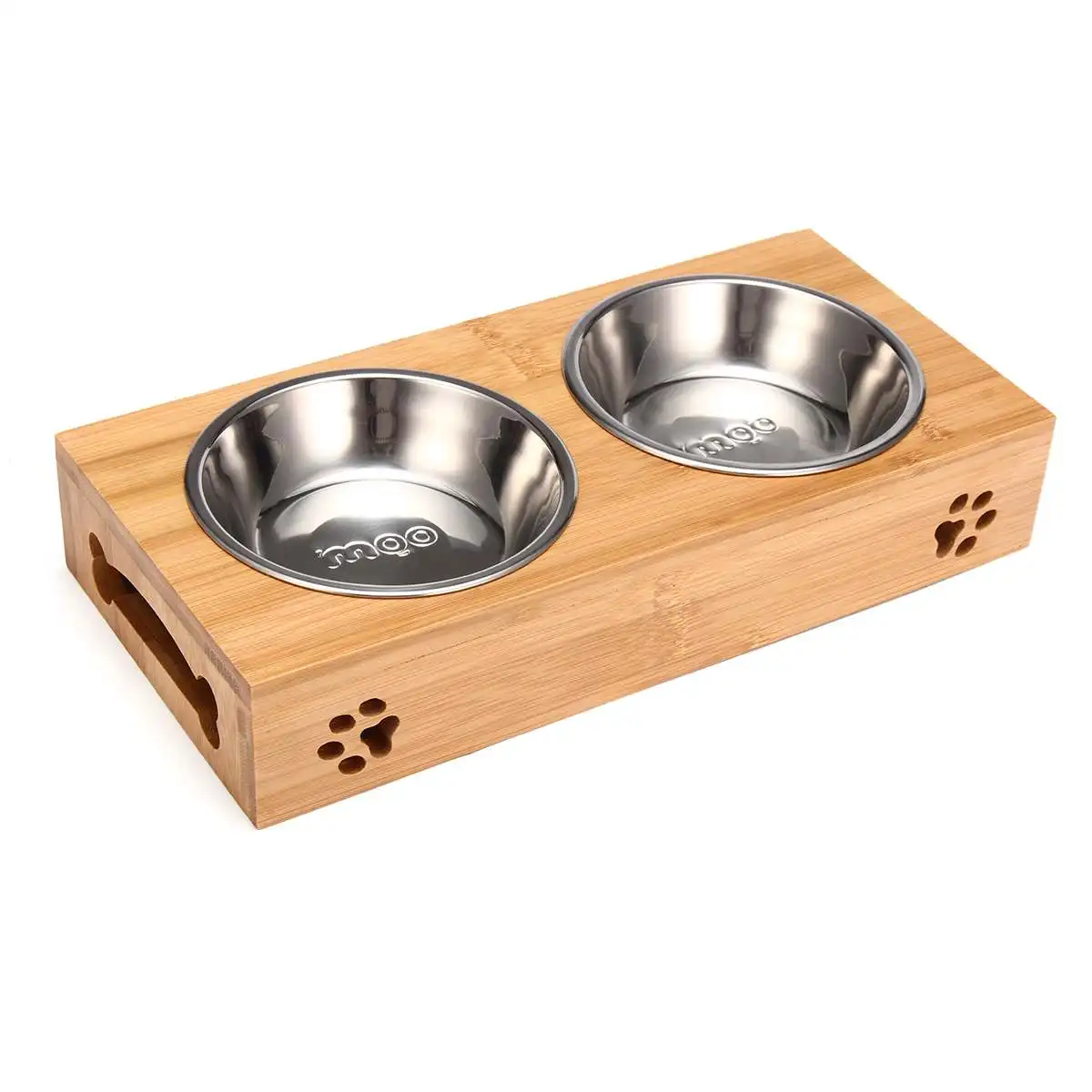 애완 고양이 그릇 곰 모양 대나무 접시 이중 그릇 내추 - Food Storage And Safety 리뷰 및 가격