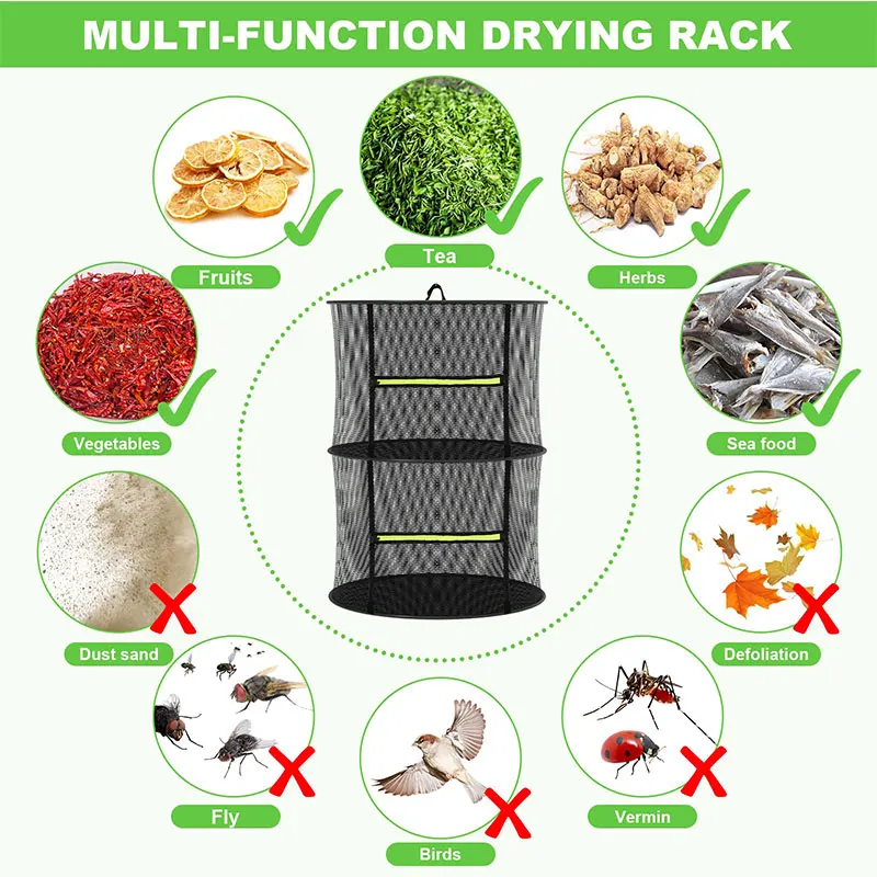 허브, 과일, 생선, 고기, 채소 건조용 식품 건조망, - Food Storage Net 리뷰 및 가격