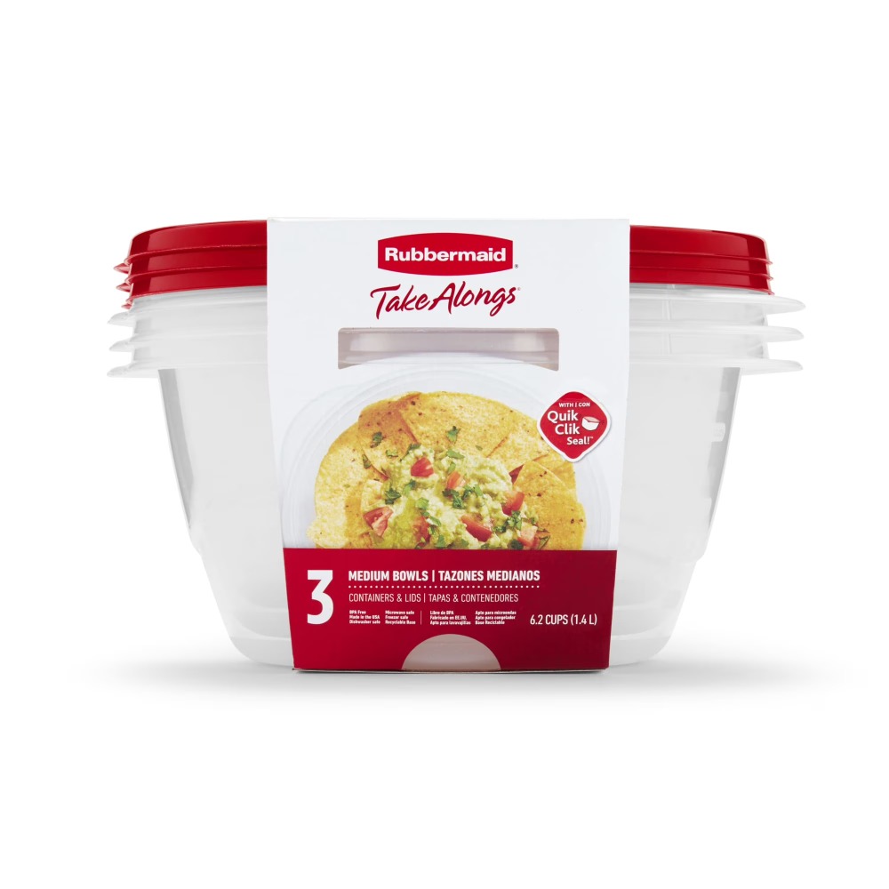 뚜껑이 있는 대형 원형 식품 보관 용기, 3개 세트,  - Food Storage Meal Prep 리뷰 및 가격