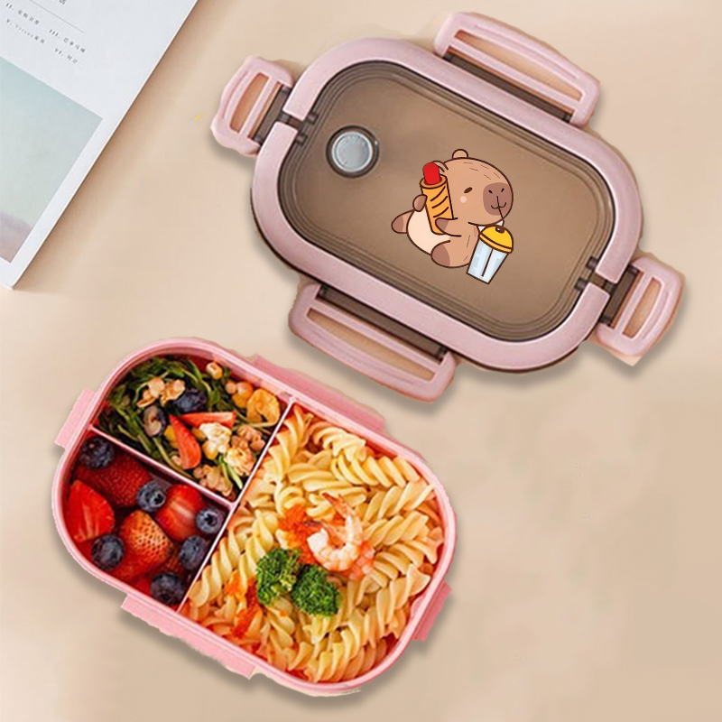 Capybara 도시락 상자 애니메이션 동물 인쇄 식품 - Food Storage In Room 리뷰 및 가격