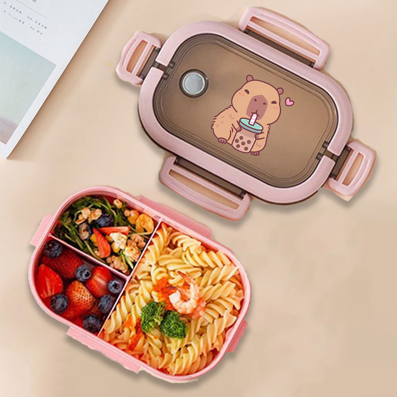 Capybara 도시락 상자 애니메이션 동물 인쇄 식품 - Food Storage In Room 리뷰 및 가격