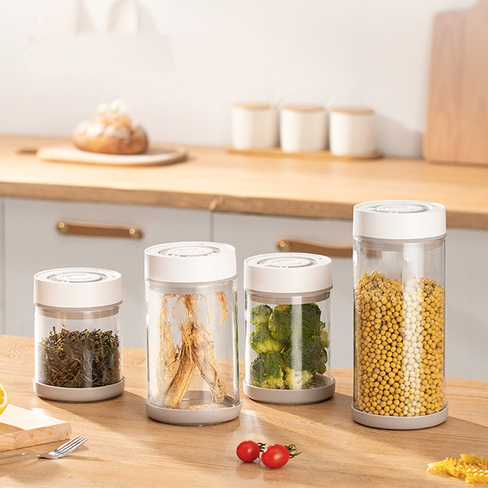 주방 습기 방지 유리 커피콩 항아리 자동 지능형 진공  - Food Storage Meal Prep 리뷰 및 가격