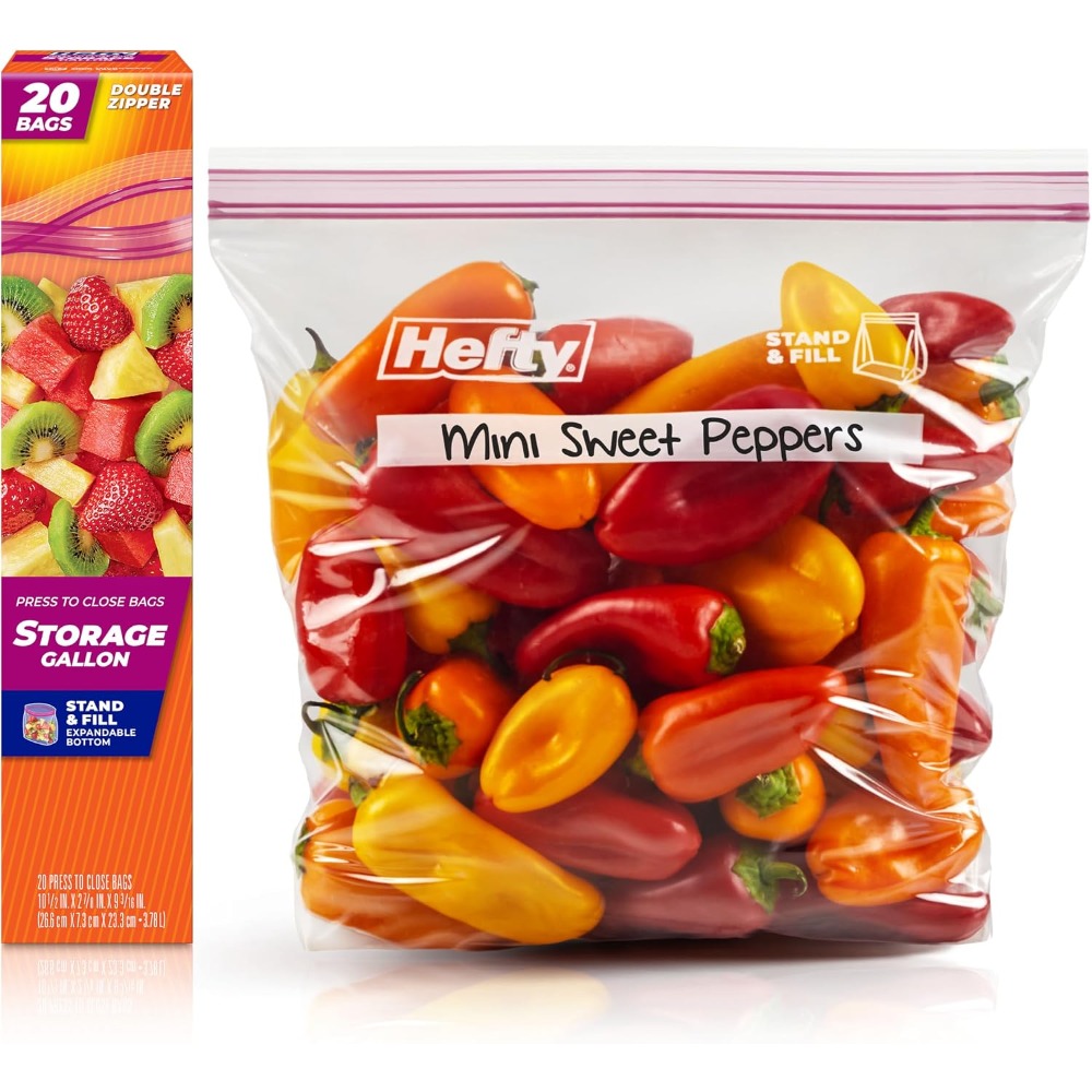눌러서 닫는 플라스틱 백, 식품 보관용 갤런 사이즈,  - Food Storage Bags Reusable 리뷰 및 가격
