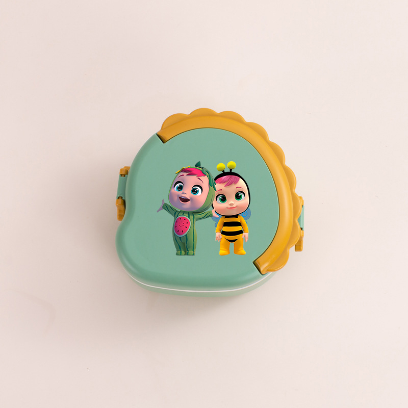 울고 있는 아기 소녀 휴대용 도시락 밀폐형 도시락 2단 - Xmas Food Storage Containers 리뷰 및 가격