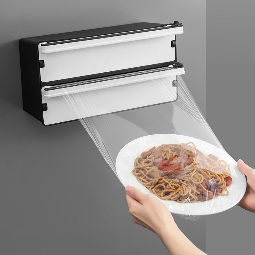 2 in 1 식품 필름 디스펜서 커터 리필 가능 플라스 - Food Storage And Safety 리뷰 및 가격