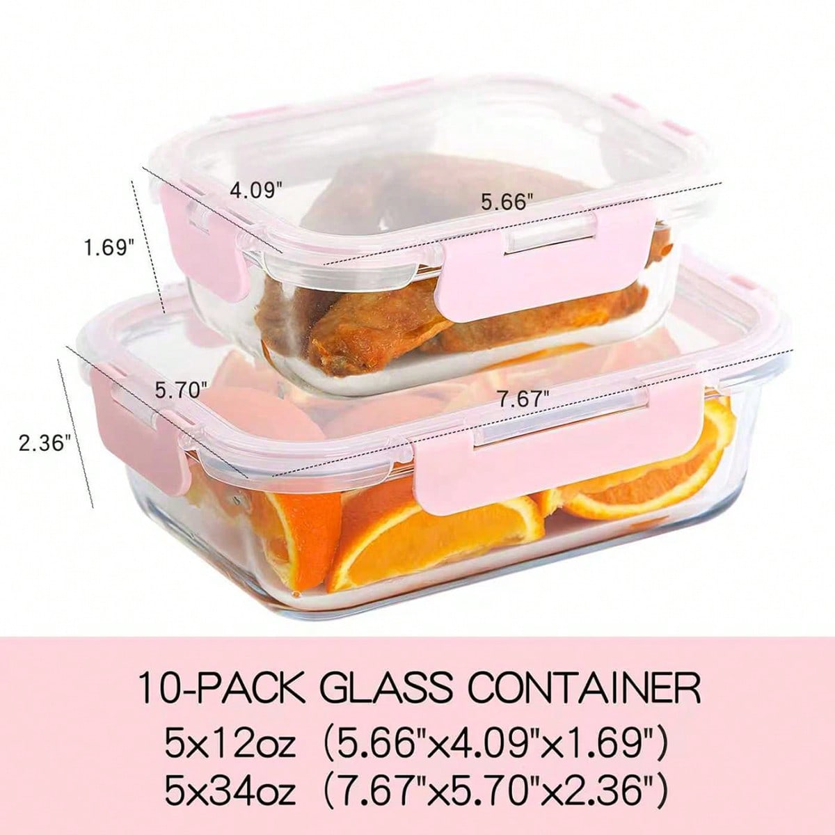 10팩 유리 밀프렙 용기, 뚜껑이 있는 밀폐형 식품 보 - Food Storage Meal Prep 리뷰 및 가격