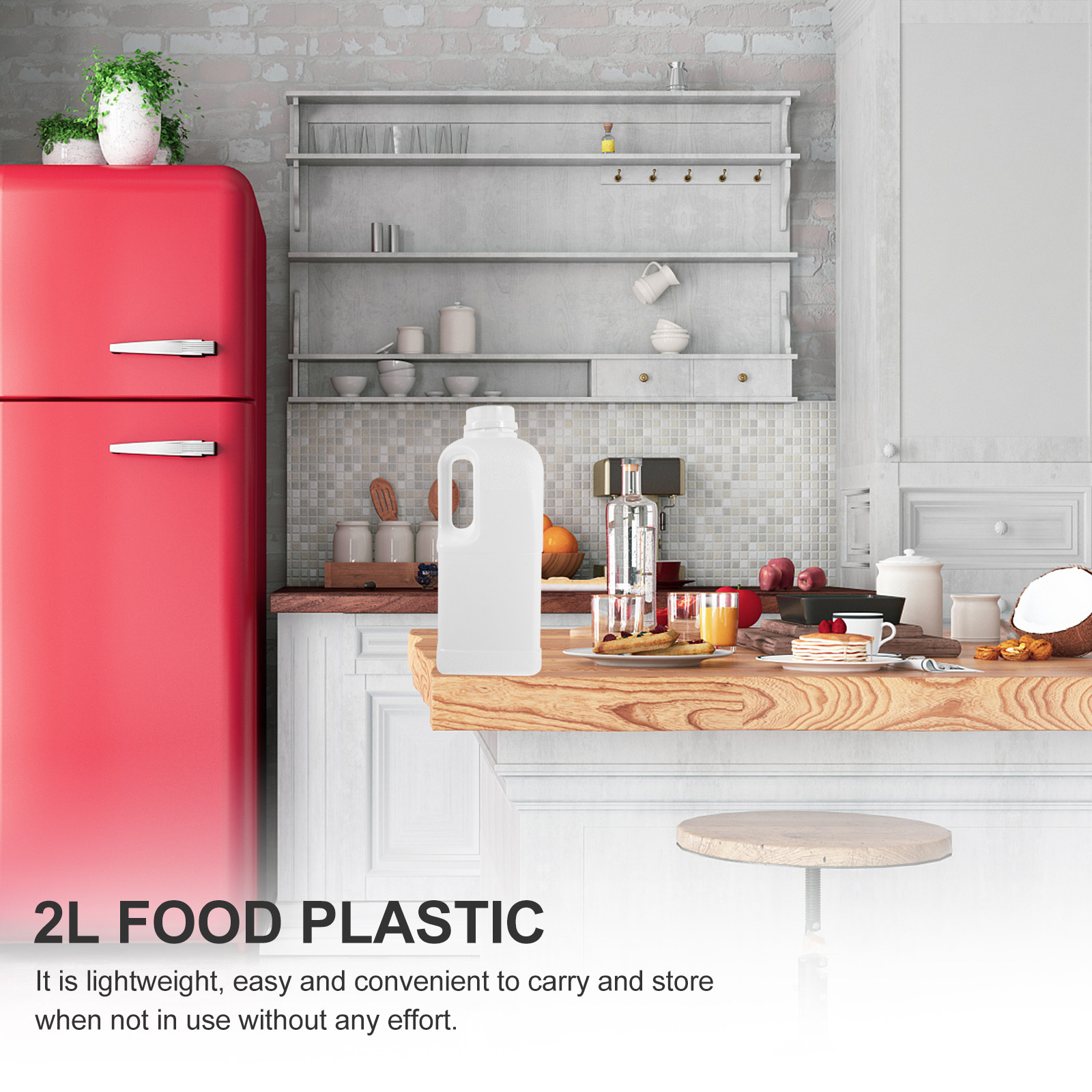 3개 대용량 2갤런 물 저장 용기(뚜껑 포함) 휴대 편 - Food Storage Plastic Container 리뷰 및 가격