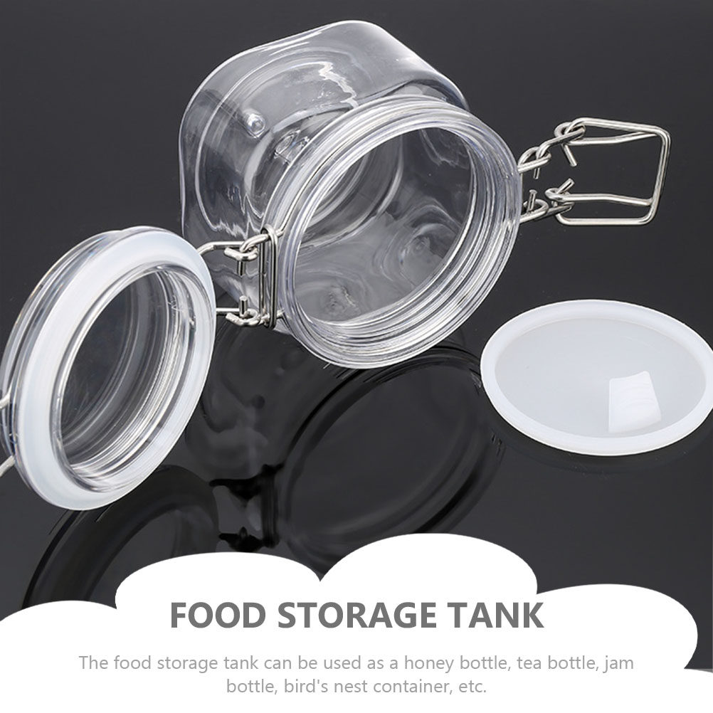 2Pcs 밀봉 된 저장 용기 투명 꿀 병 식품 저장을위 - Food Storage Plastic Container 리뷰 및 가격