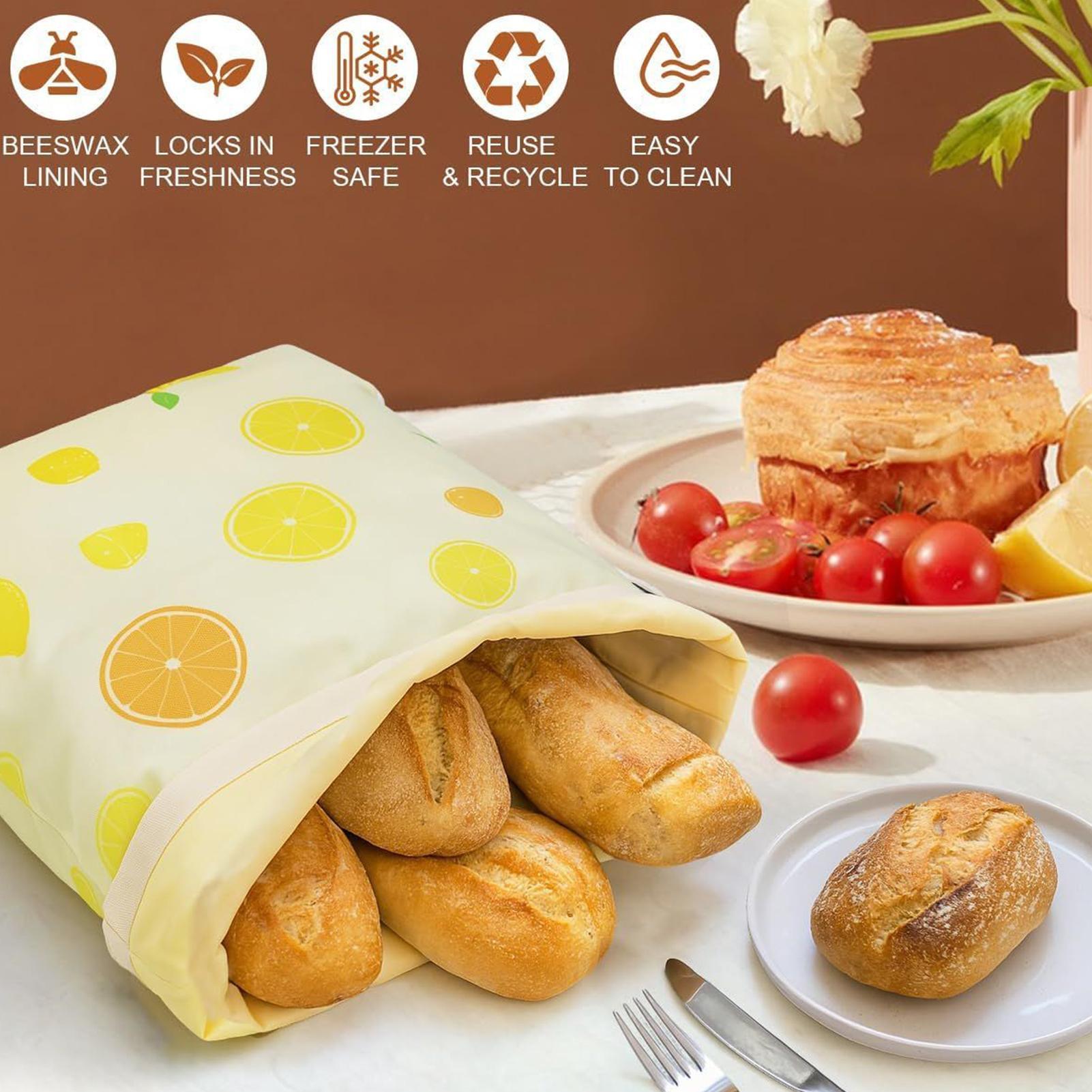 빵 봉투 재사용 가능한 재사용 가능한 빵 식품 보관 가 - Food Storage Bags Reusable 리뷰 및 가격
