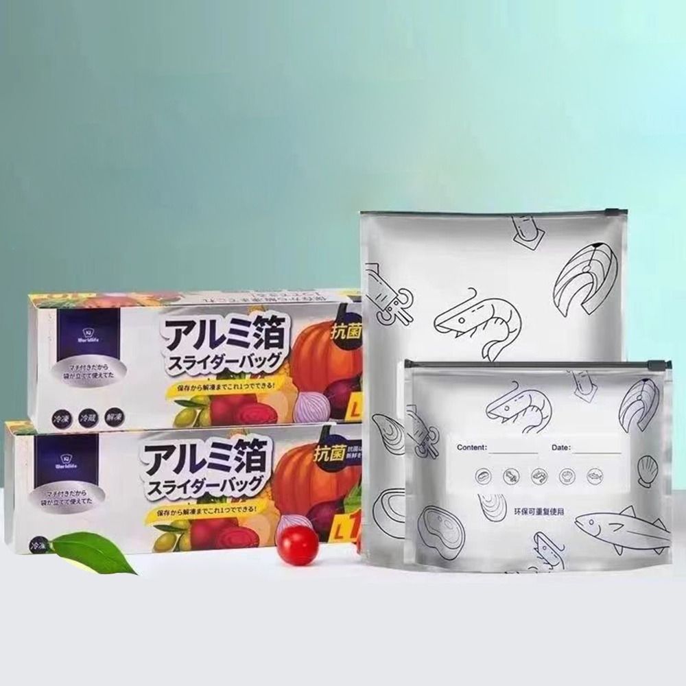 10개/봉투 대용량 알루미늄 호일 식품 보관 백 누수  - Food Storage Bags Reusable 리뷰 및 가격