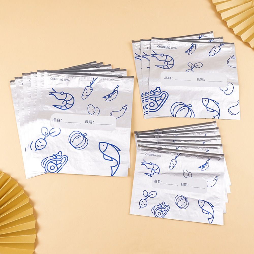 10개/봉투 대용량 알루미늄 호일 식품 보관 백 누수  - Food Storage Bags Reusable 리뷰 및 가격