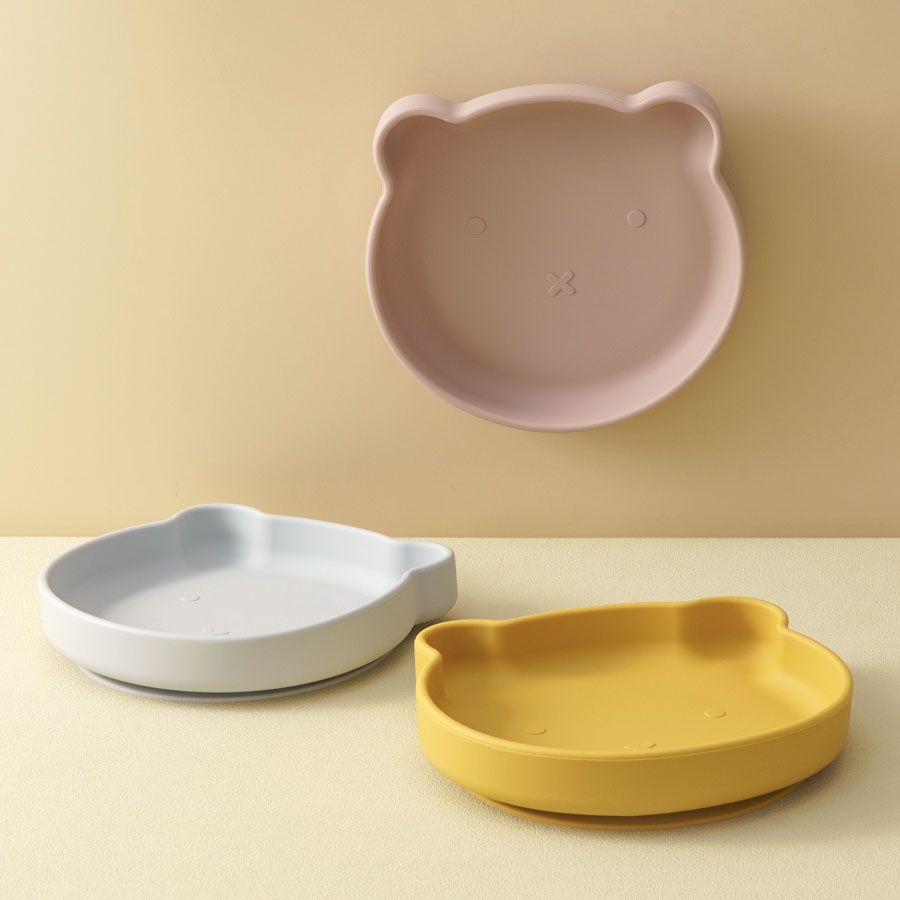 1PC 실리콘 아기 요리 흡입 식사 접시 만화 곰 모양 - Food Storage 1 Year 리뷰 및 가격