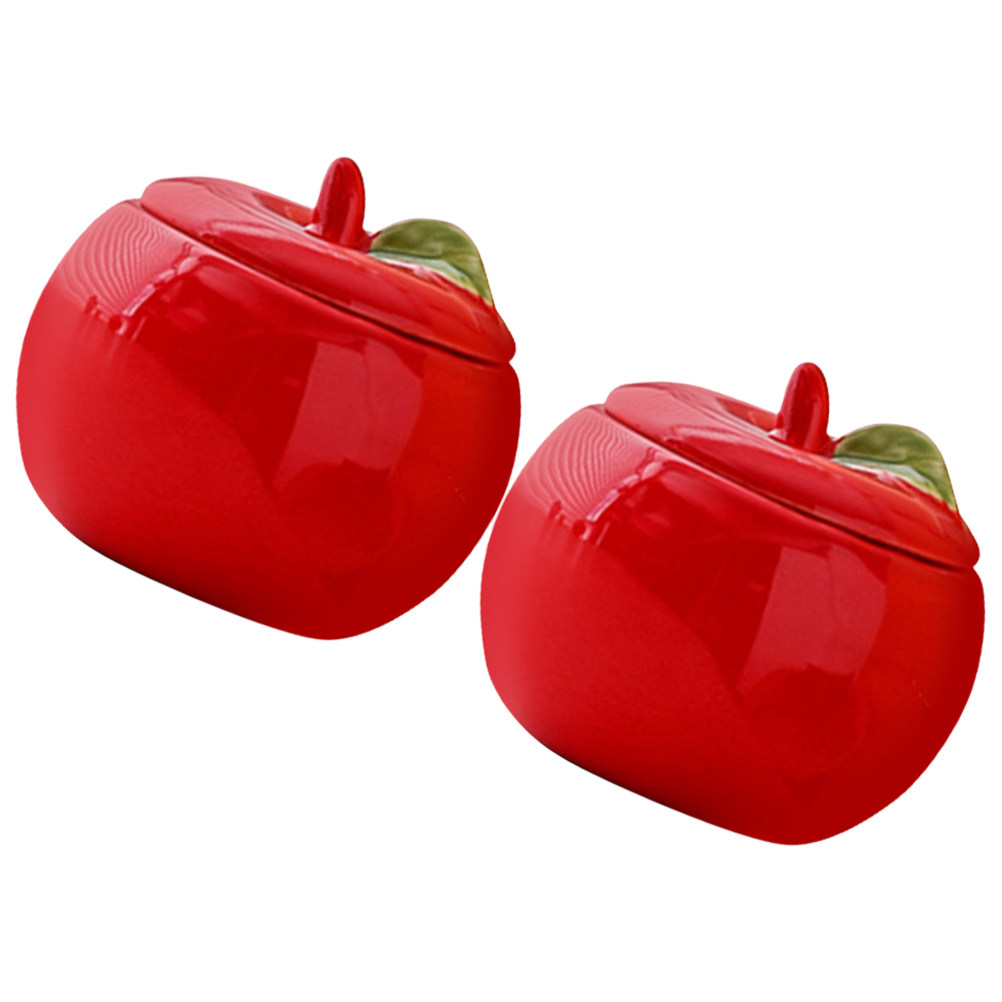 2개 세라믹 크리스마스 용기 빨간색 항아리 크리스마스  - Xmas Food Storage Containers 리뷰 및 가격