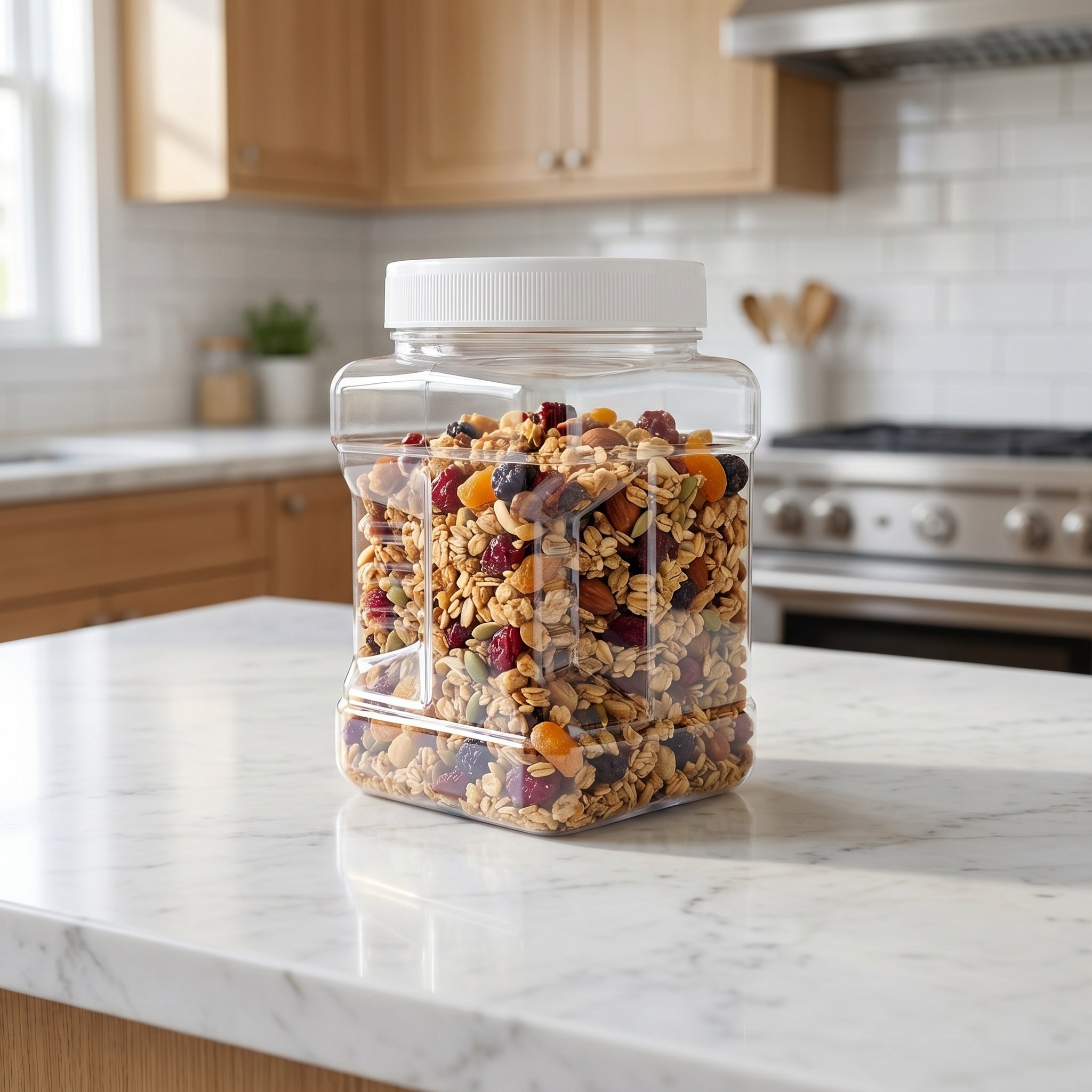6개의 투명 사각형 밀폐 저장 용기, 넓은 입구 플라스 - Food Storage Plastic Container 리뷰 및 가격