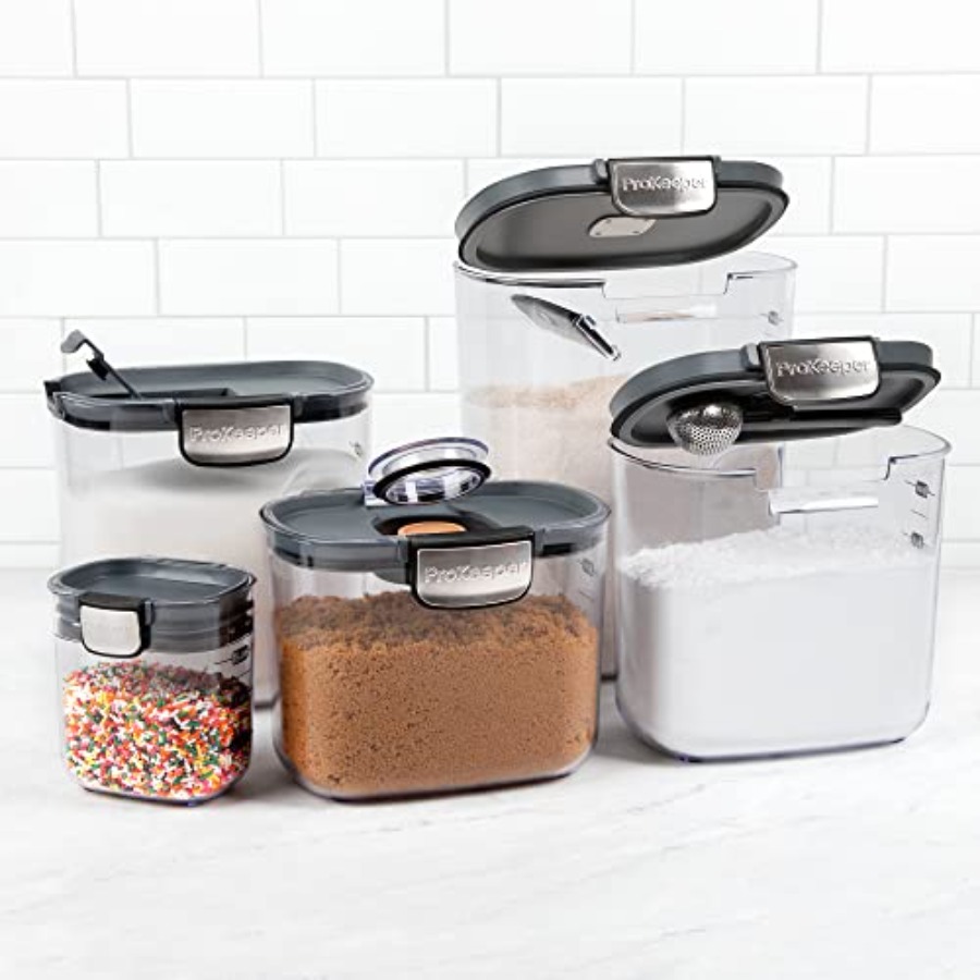 밀폐 식품 보관 용기 세트, 투명 플라스틱 밀가루 및  - Food Storage Plastic Container 리뷰 및 가격