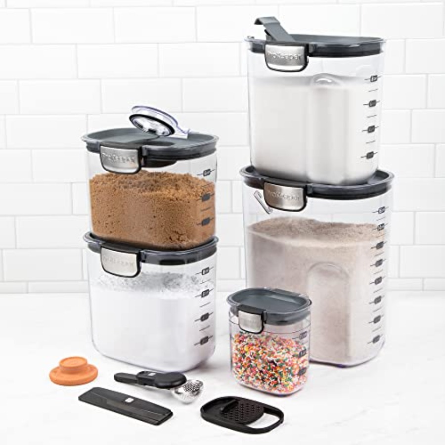 밀폐 식품 보관 용기 세트, 투명 플라스틱 밀가루 및  - Food Storage Plastic Container 리뷰 및 가격