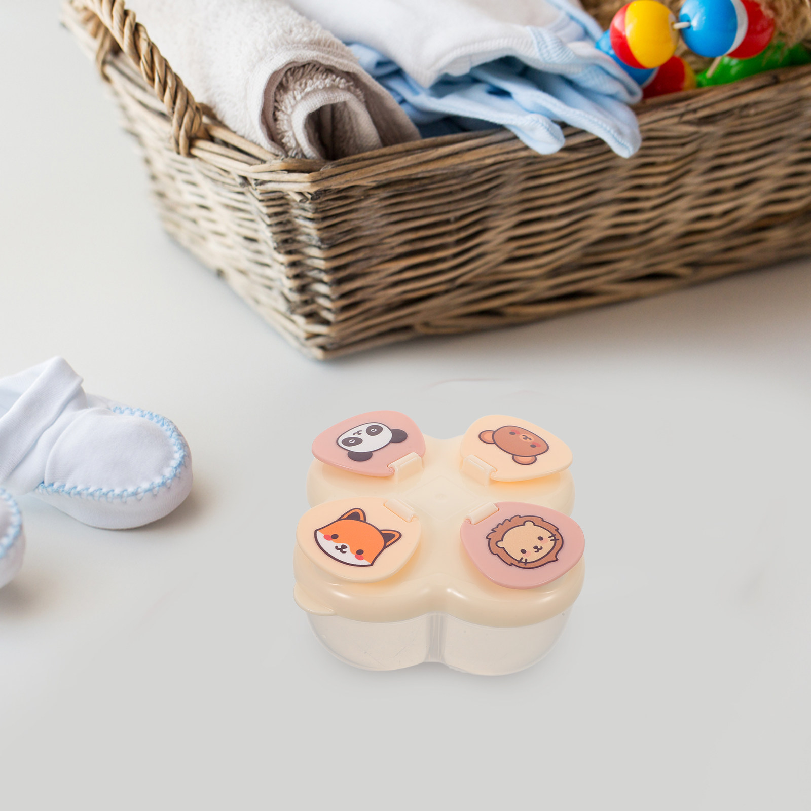 4칸 분리형 휴대용 분유통, 포뮬라 디스펜서 박스, 여 - Food Storage Dispenser 리뷰 및 가격