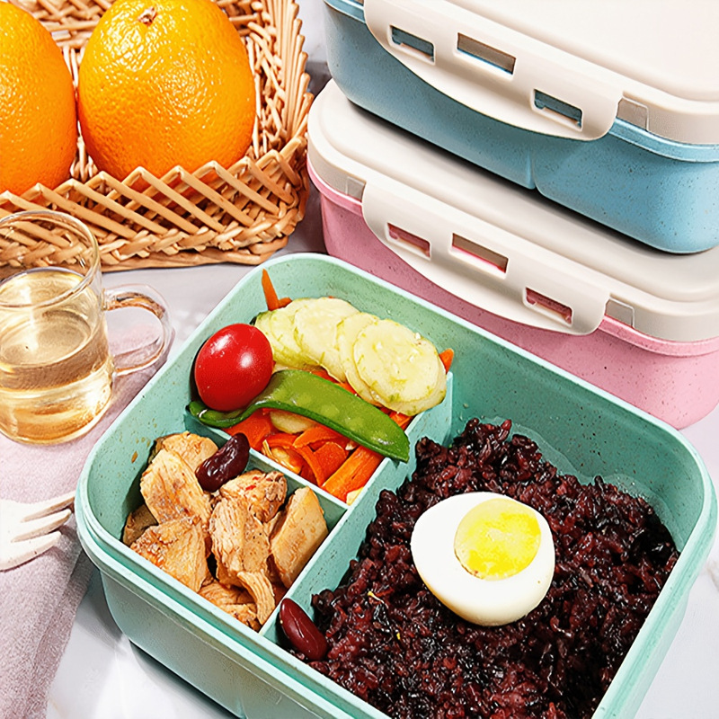 스프렁키스 시리즈 휴대용 도시락통 밀짚 도시락통 칸막이 - Food Storage In Room 리뷰 및 가격