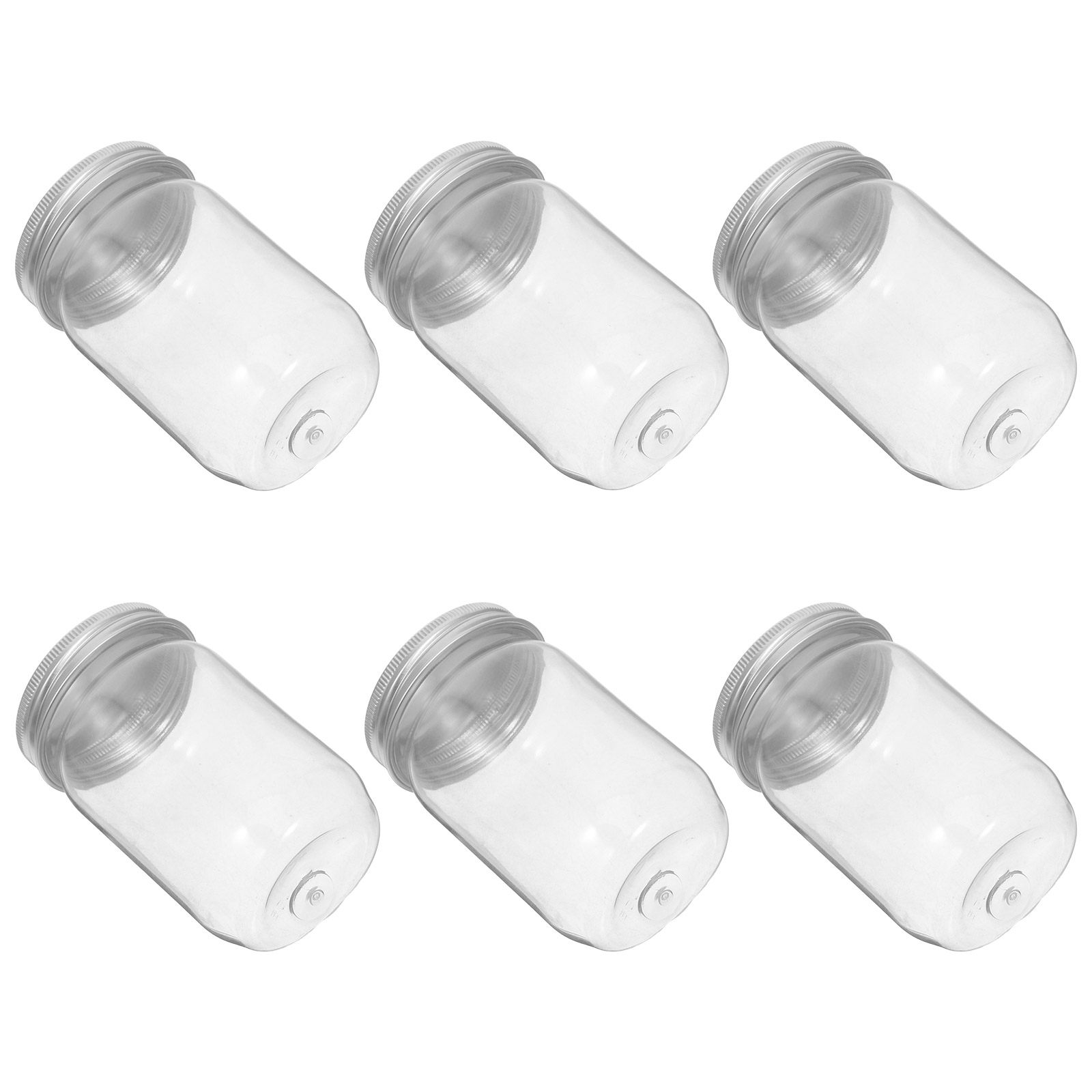 6Pcs 투명 플라스틱 메이슨 항아리(밀폐 뚜껑 포함) - Food Storage Plastic Container 리뷰 및 가격