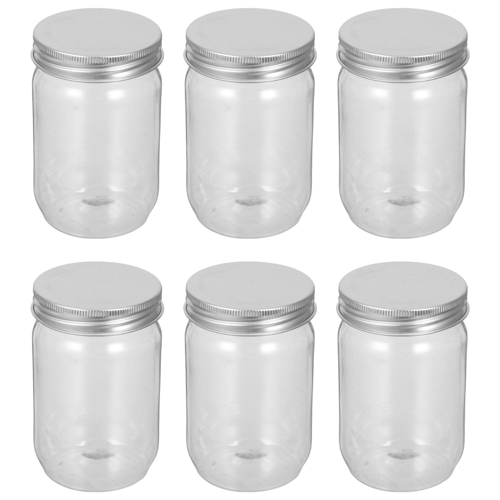 6Pcs 투명 플라스틱 메이슨 항아리(밀폐 뚜껑 포함) - Food Storage Plastic Container 리뷰 및 가격
