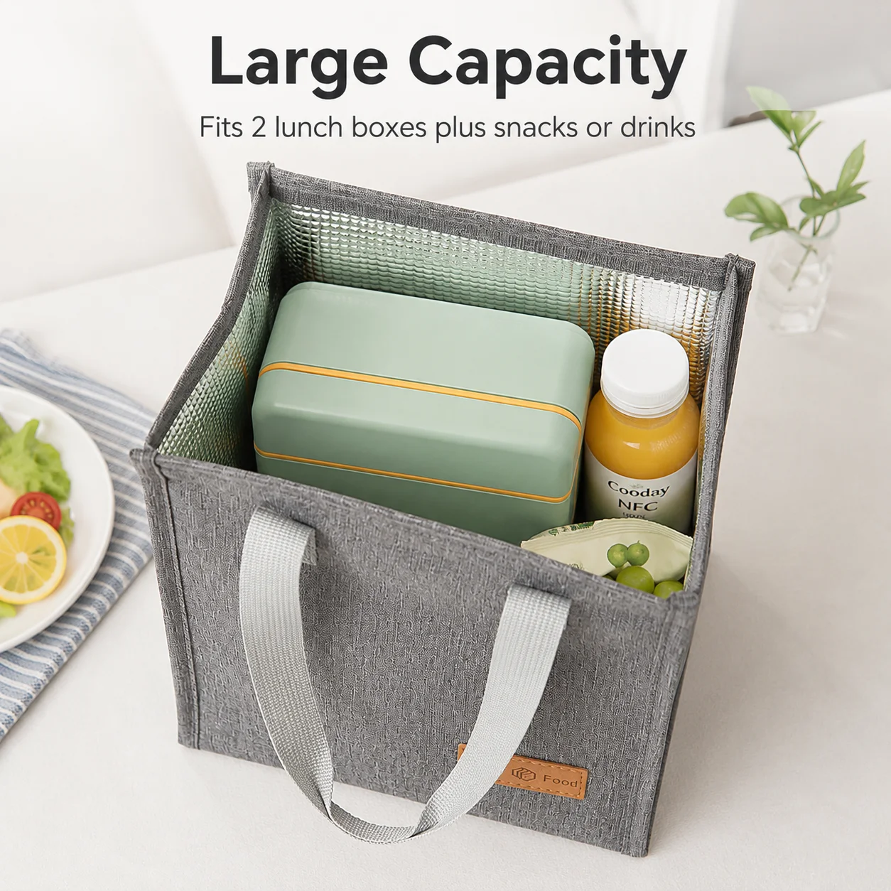보온 도시락 가방 휴대용 재사용 가능 식품 운반 가방  - Food Storage Bags Reusable 리뷰 및 가격