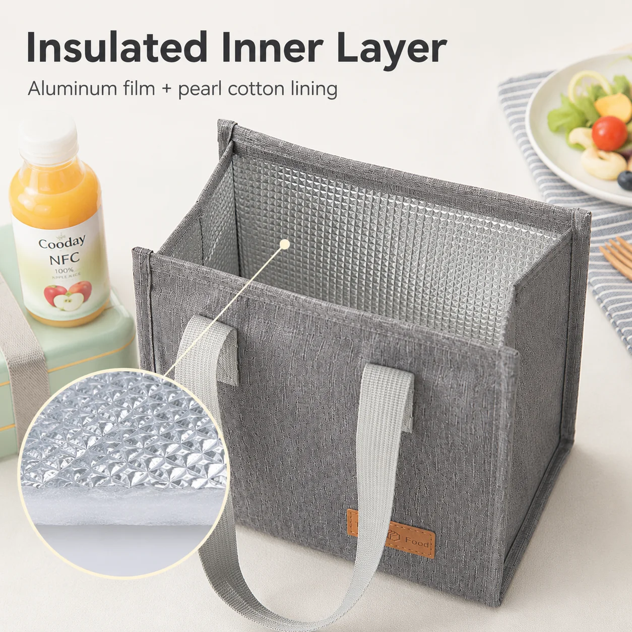 보온 도시락 가방 휴대용 재사용 가능 식품 운반 가방  - Food Storage Bags Reusable 리뷰 및 가격