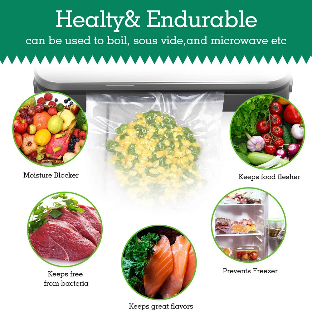 진공 포장기 포장용 Sous Vide 롤 백 진공 실러 - Food Storage Vacuum Bags 리뷰 및 가격