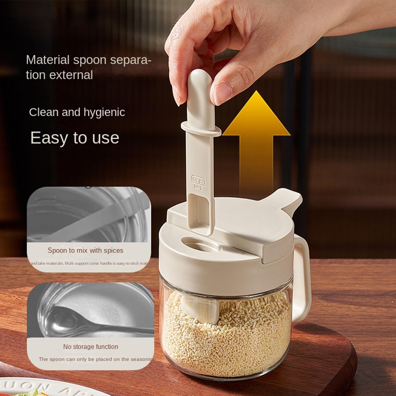 조미료 용기 누출 방지 소금 보관함(숟가락 포함) 주방 - Food Storage Tank 리뷰 및 가격