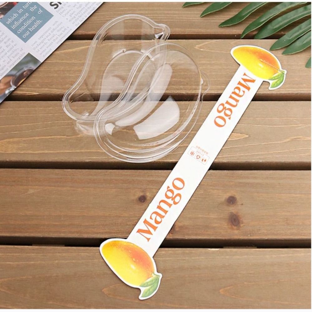 50pcs 투명한 망고 모양의 케이크 상자 뚜껑이 있는 - Food Storage Containers Xl 리뷰 및 가격
