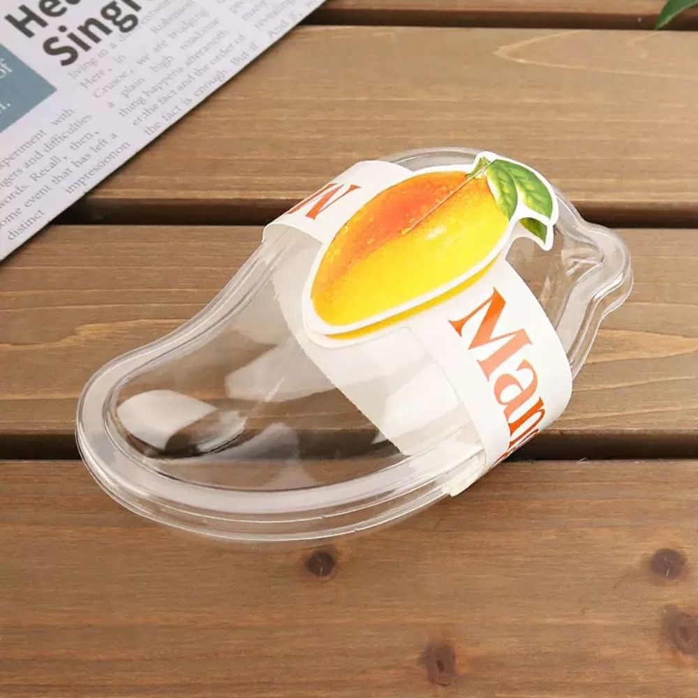 50pcs 투명한 망고 모양의 케이크 상자 뚜껑이 있는 - Food Storage Containers Xl 리뷰 및 가격