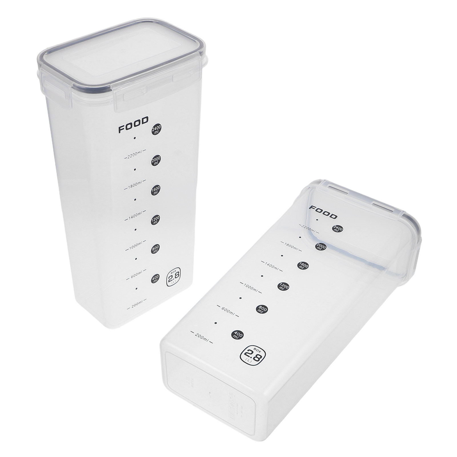 2Pcs 곡물 저장 용기 밀폐형 투명 대용량 주방 보관 - Food Storage Plastic Container 리뷰 및 가격