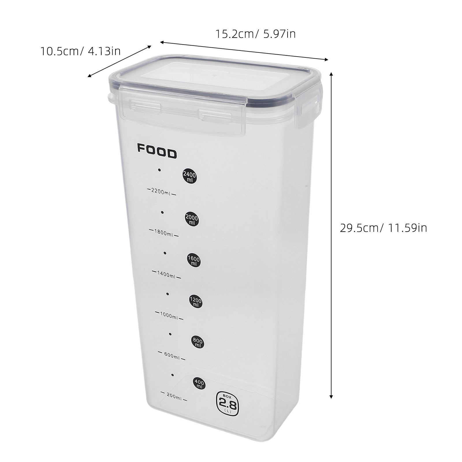 2Pcs 곡물 저장 용기 밀폐형 투명 대용량 주방 보관 - Food Storage Plastic Container 리뷰 및 가격