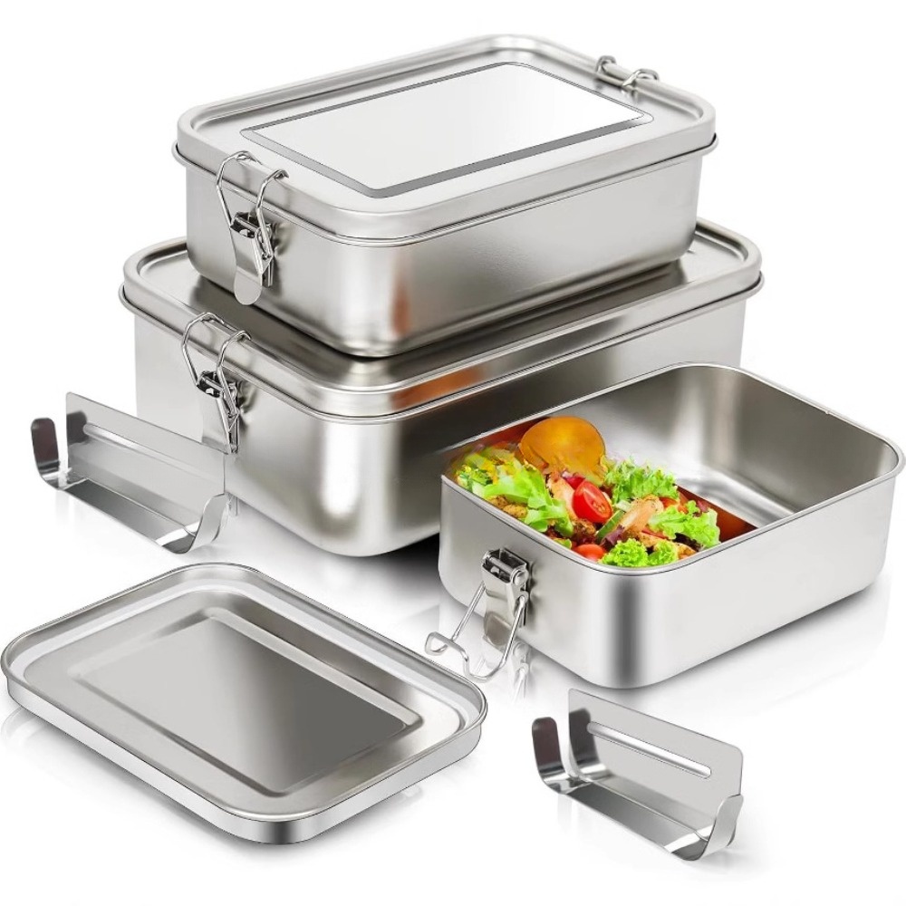 스테인레스 스틸 도시락 상자 금속 도시락 상자 잠글 수 - Food Storage Metal Box 리뷰 및 가격